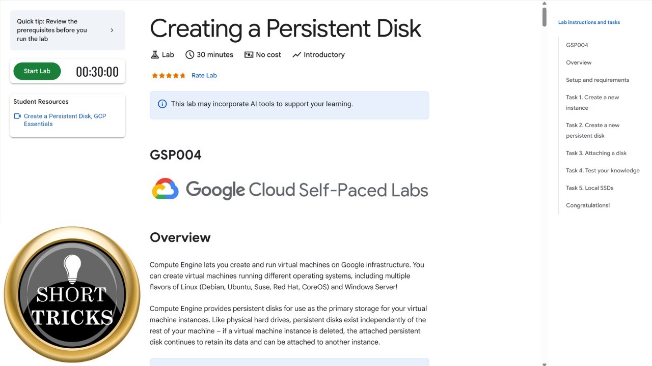 Creating a Persistent Disk | #GSP004 | #qwiklabs | #arcade | #arcadelabs | #solution