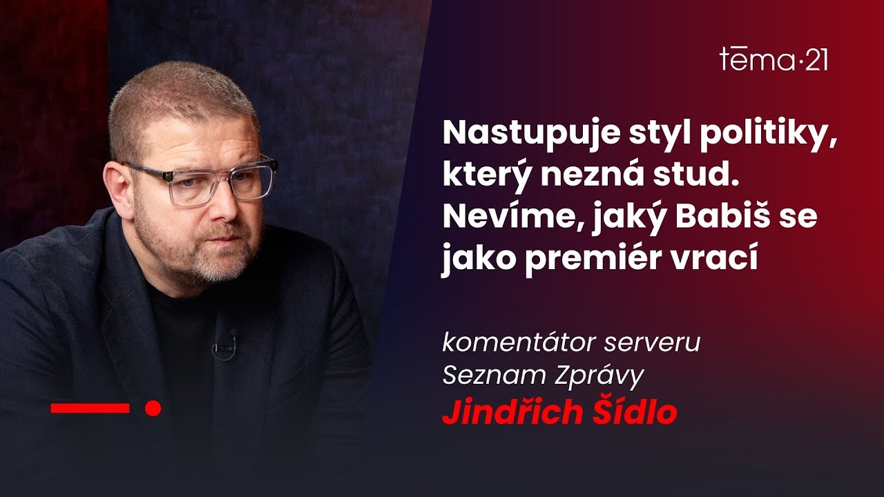Jindřich &Scaron;&iacute;dlo: Nastupuje styl politiky, kter&yacute; nezn&aacute; stud. Nev&iacute;me, jak&yacute; Babi&scaron; se jako premi&eacute;r vrac&iacute;
