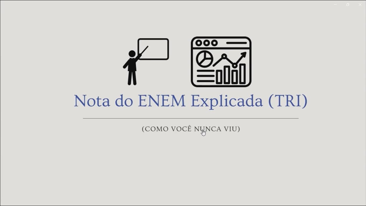 Nota do ENEM explicada (TRI)