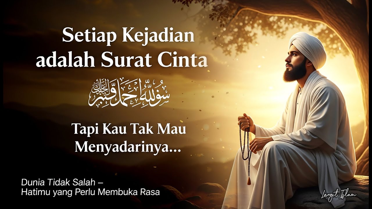 SETIAP KEJADIAN ADALAH SURAT CINTA, TAPI KAU TAK MAU MEMBACANYA | JIKA HATIMU DIAM&hellip; KAU AKAN TAHU 🌀