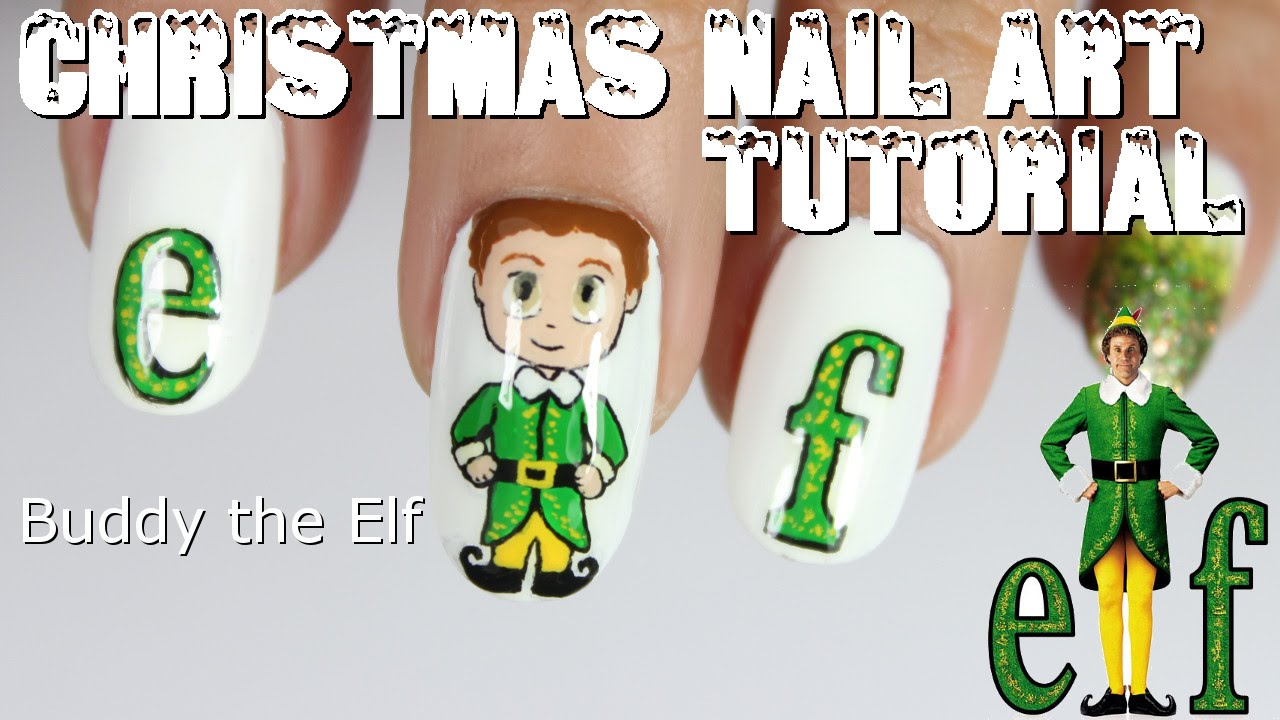 Christmas Nail Art Tutorial - Buddy the Elf Nails