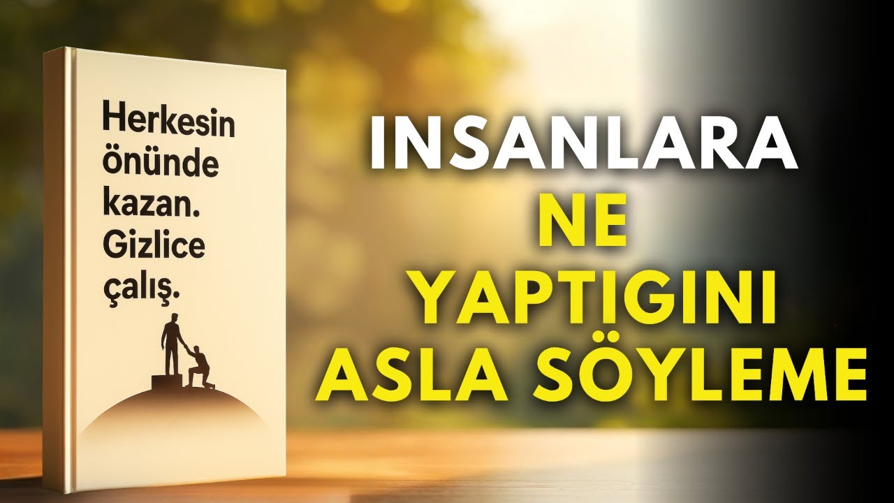 Asla İnsanlara Ne Yaptığını Söyleme | Sessizlikte Odaklan, Herkesin Önünde Kazan - Sesli Kitap
