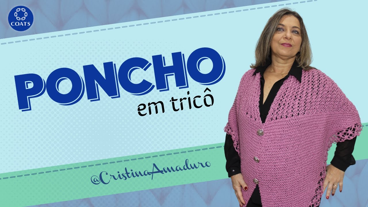 Poncho de tricô  - Cisne Elegance | by Cristina Amaduro