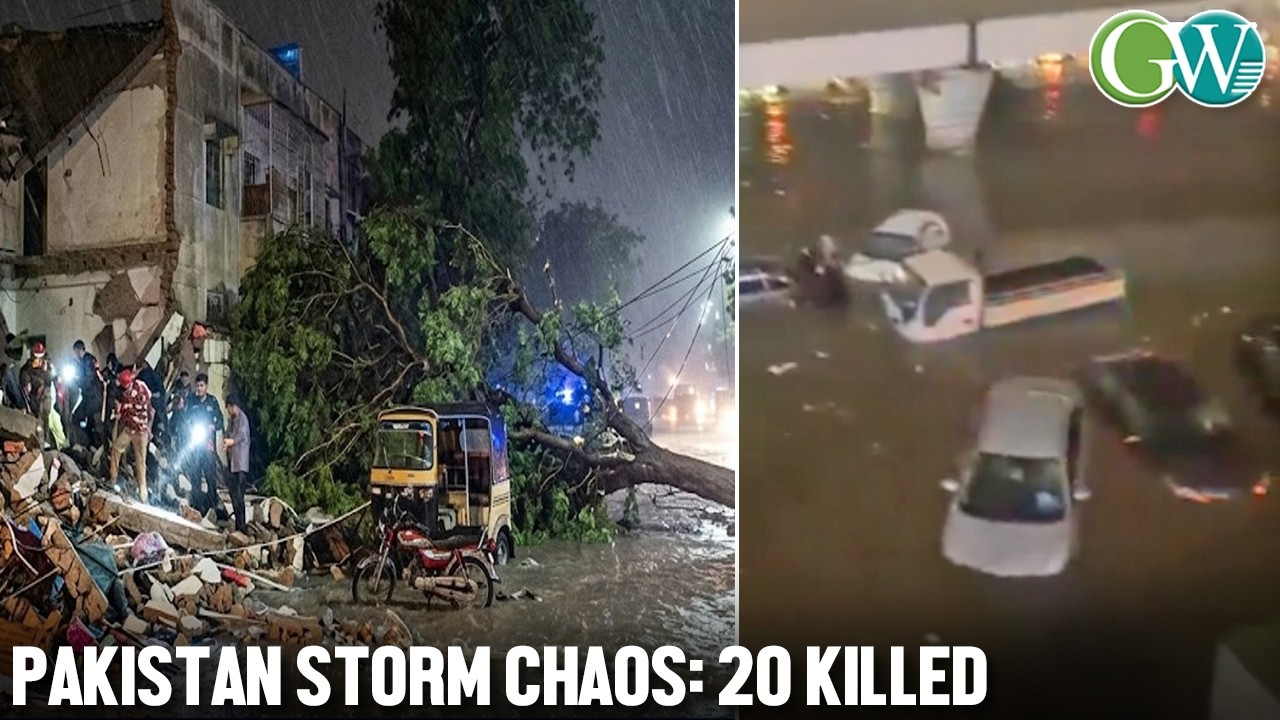 DEADLY RAINSTORM BATTERS KARACHI; 20 DEAD, SEVERAL INJURED