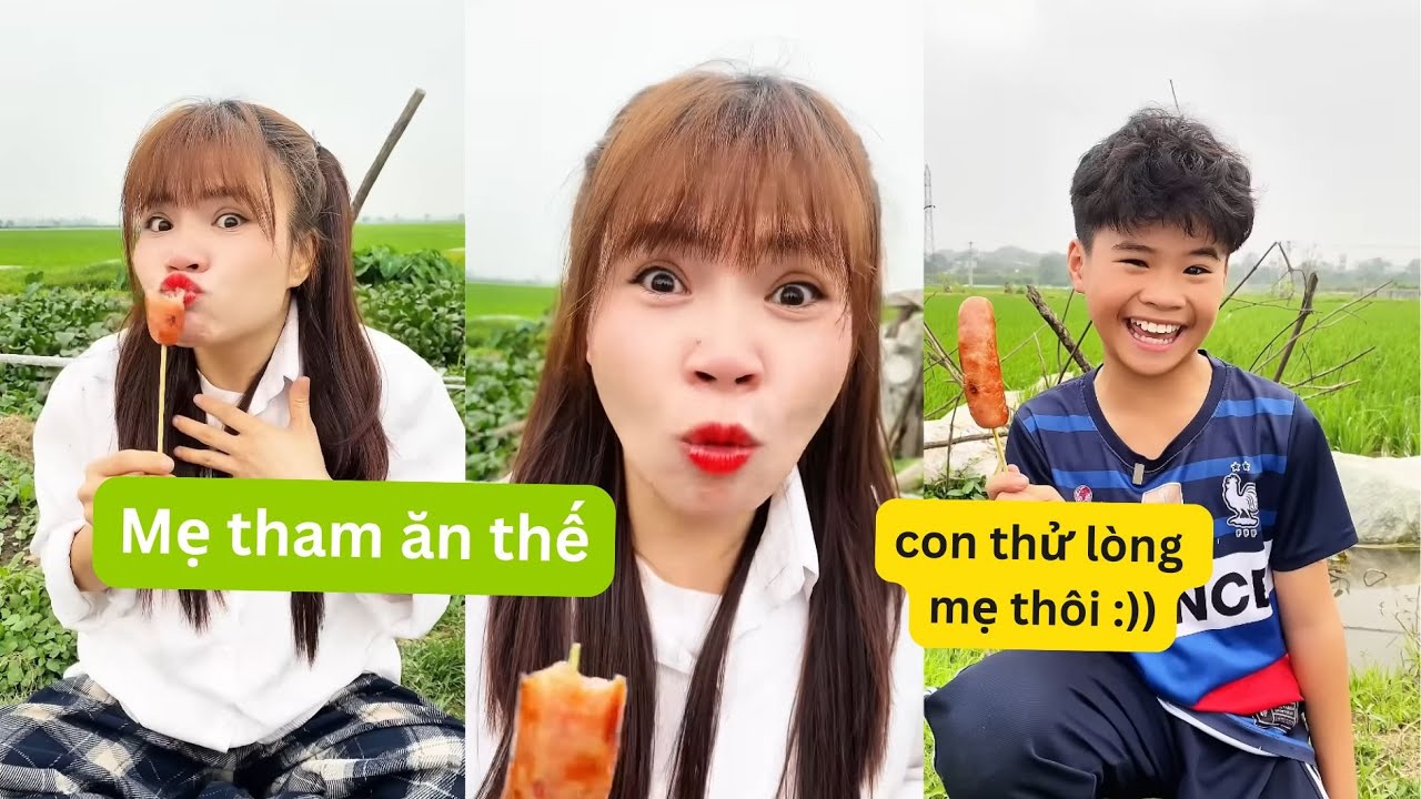 Tổng hợp video siêu hài hước vui nhộn, thử lòng mẹ với Lạp Xưởng Nướng Đá và cái kết