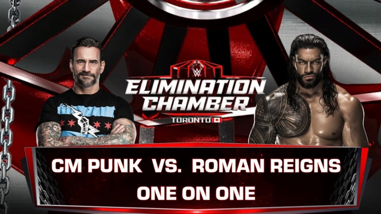Full Match - Cm Punk vs Roman Reigns: Single Match at Elimination Chamber | WWE 2k26 