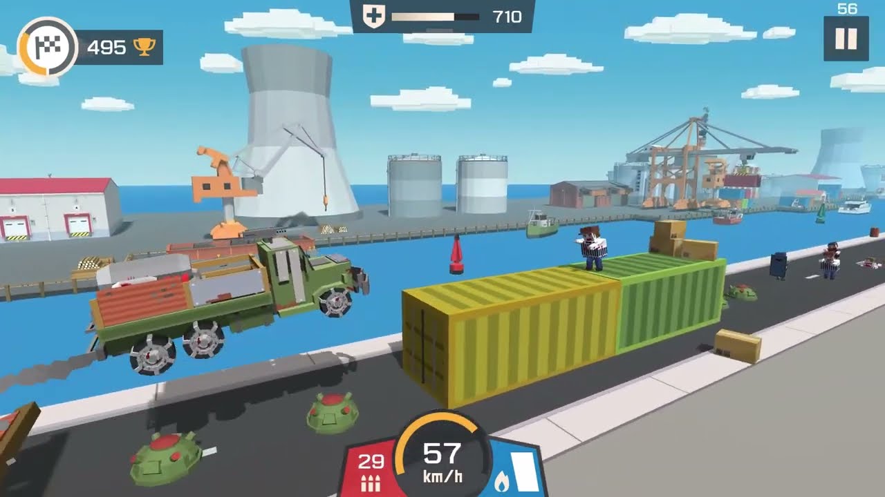 Zombie Derby Blocky Roads (  №8 ) Нет все просто