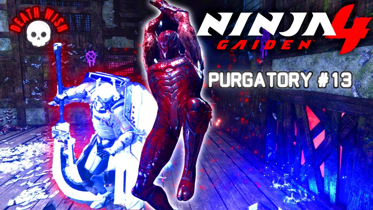 Ninja Gaiden 4 - Purgatory Trial 13 Ryu - Death Wish 25% Health - No Ninpo, UT, Berserk, Items - SSS