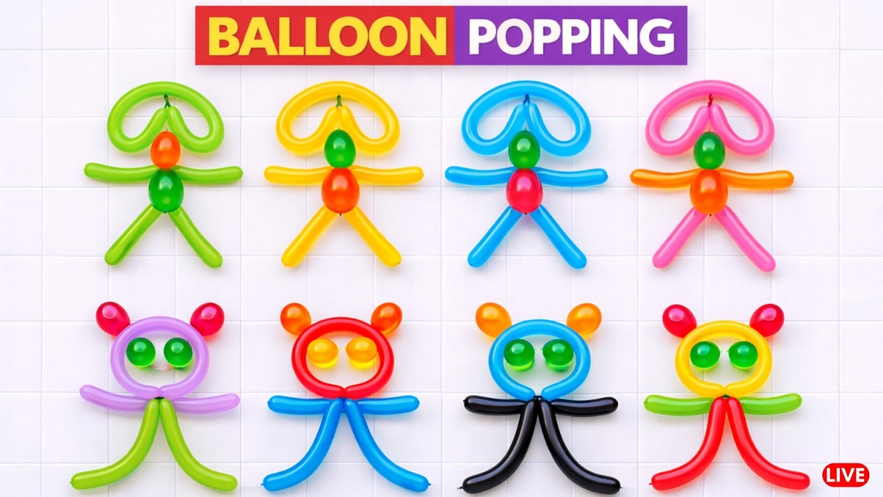 LIVE Balloon Popping 🎈 | Satisfying Balloon ASMR | Nonstop Fun Live