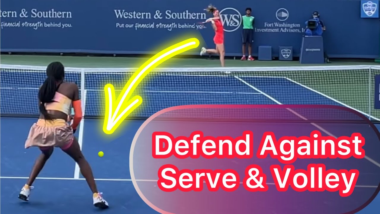 How To Defend Against “Serve & Volley” (Tennis Singles Return of Serve Strategy)