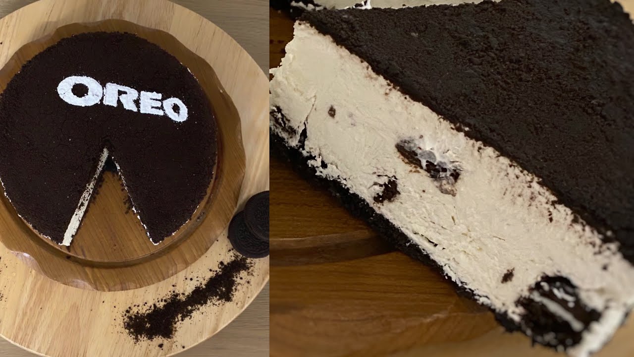 تشيز كيك الأوريو  😍لاتنسو تشتركو بقناتي ❤️Oreo Cheese Cake