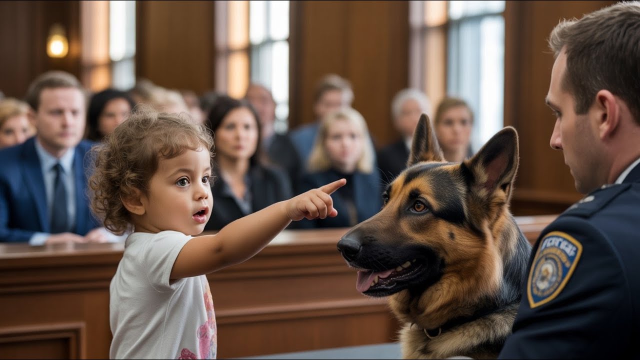3-Year-Old Girl Points at a Police Dog in Court — Then Says Two Words That Freeze the Room