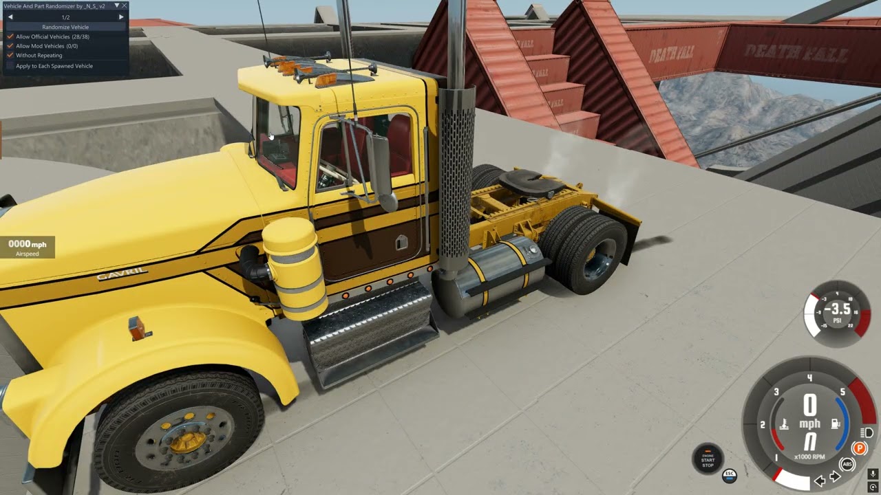 Beamng drive death fall with random cars
