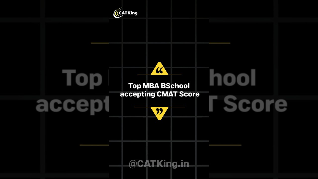 Top MBA BSchools Accepting CMAT Score | Cut Offs | Fees | Placement Highlights