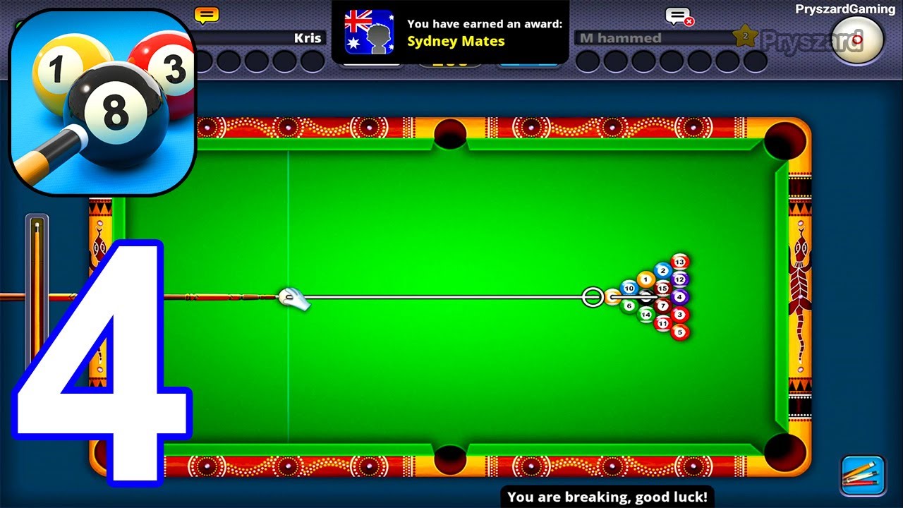 8 Ball Pool - Gameplay Walkthrough Part 4 - Lucky Shot - 1 On 1 Sydney (iOS, Android Gameplay)