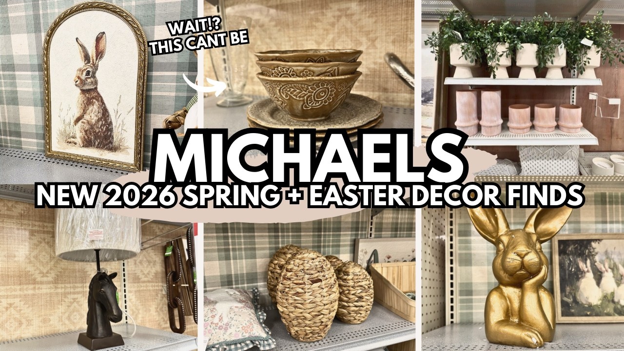 NEW! MICHAELS SPRING HOME DECOR 2026 | GORGEOUS Spring + Easter Decor Finds | Shop With Me