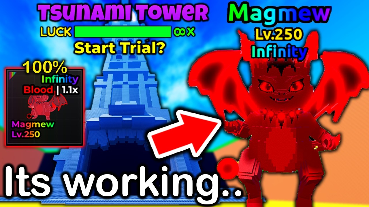 Exposing WORKING TSUNAMI TOWER GLITCHES For MAGMEW BRAINROT in Escape Tsunami For Brainrots