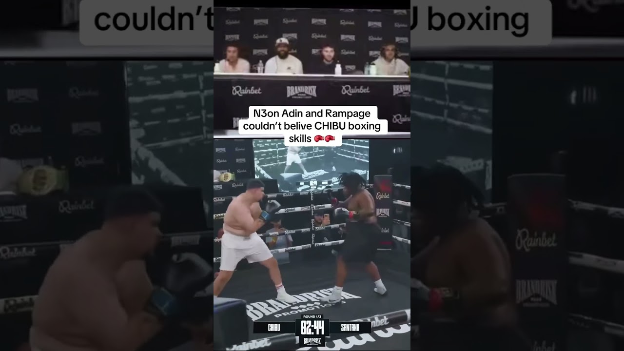 N3on Adin and Rampage couldn&rsquo;t belive CHIBU boxing skills 🥊🥊 #n3on #adinross #rampagejackson