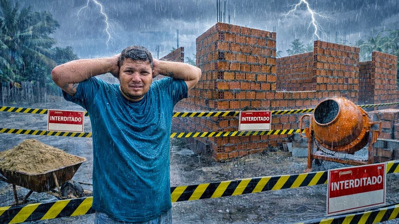 A OBRA FOI INTERDITADA PELA CHUVA !!! 😩😩