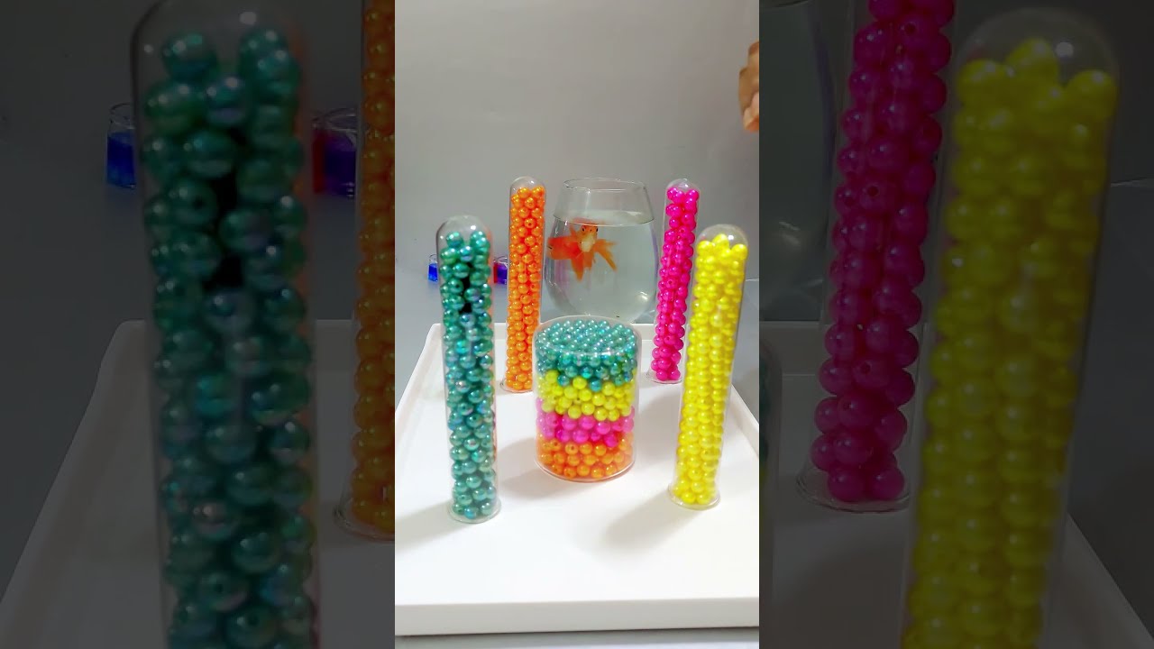 Fish 🐬🌈Mesmerizing Marble & Beads ASMR Flow. #shorts #asmr #fish