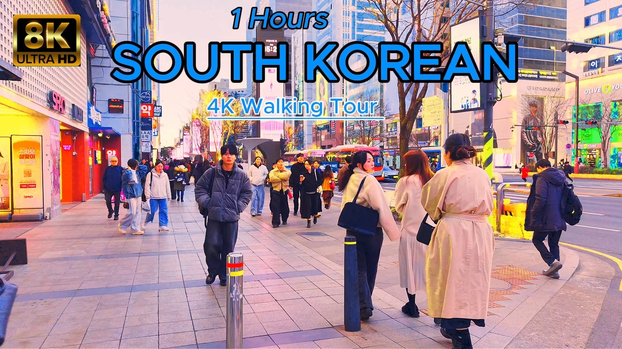 South Korea- Seoul 8K Walking Tour - Captions & Immersive Sound [8K Ultra HD/60fps