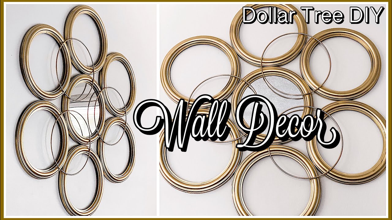 Dollar Tree Mirror Wall Decor | DIY Glam Home Decor 2021 | Easy Wall Decor DIY