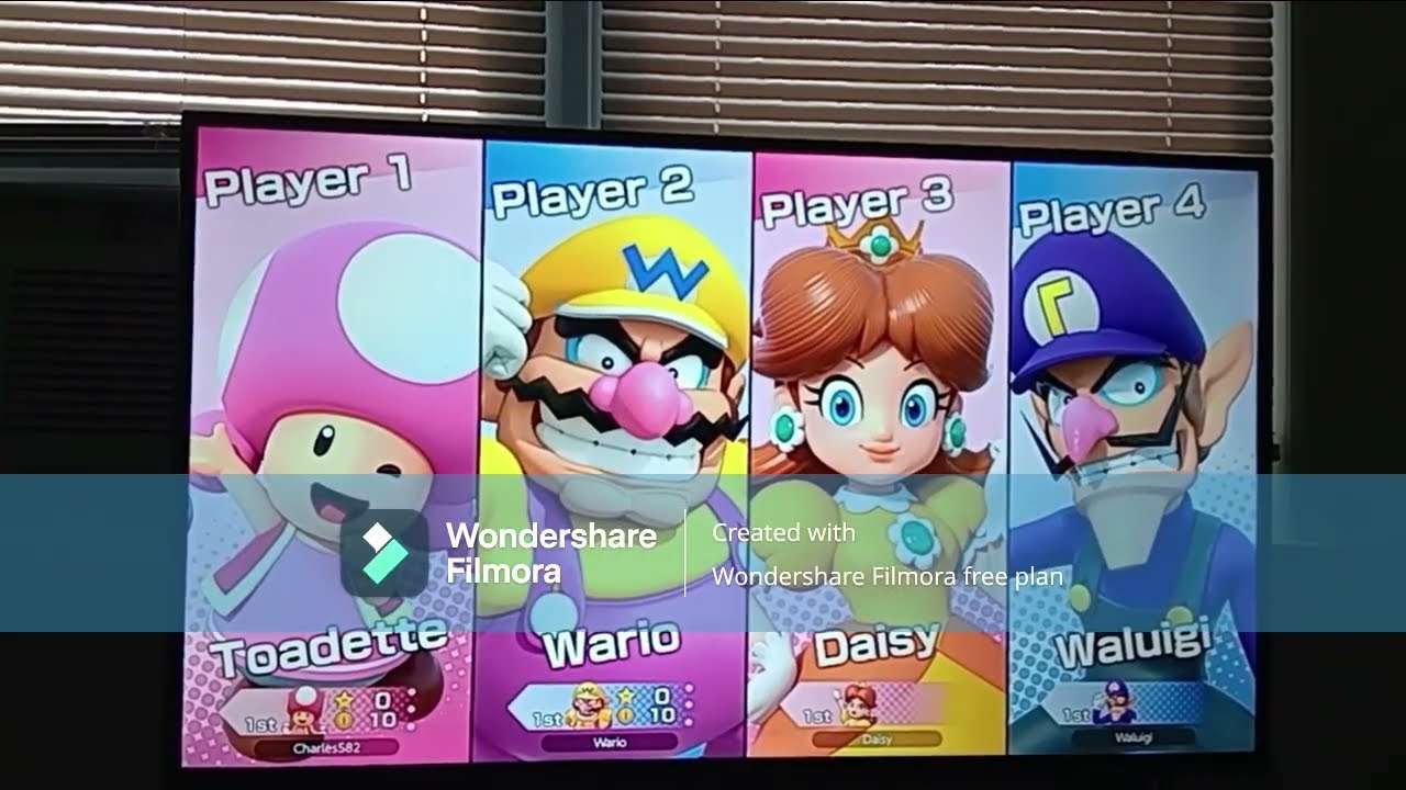 SMPJ - Toadette & Daisy vs Wario & Waluigi - Rainbow Galleria [30 Turns Full Game]