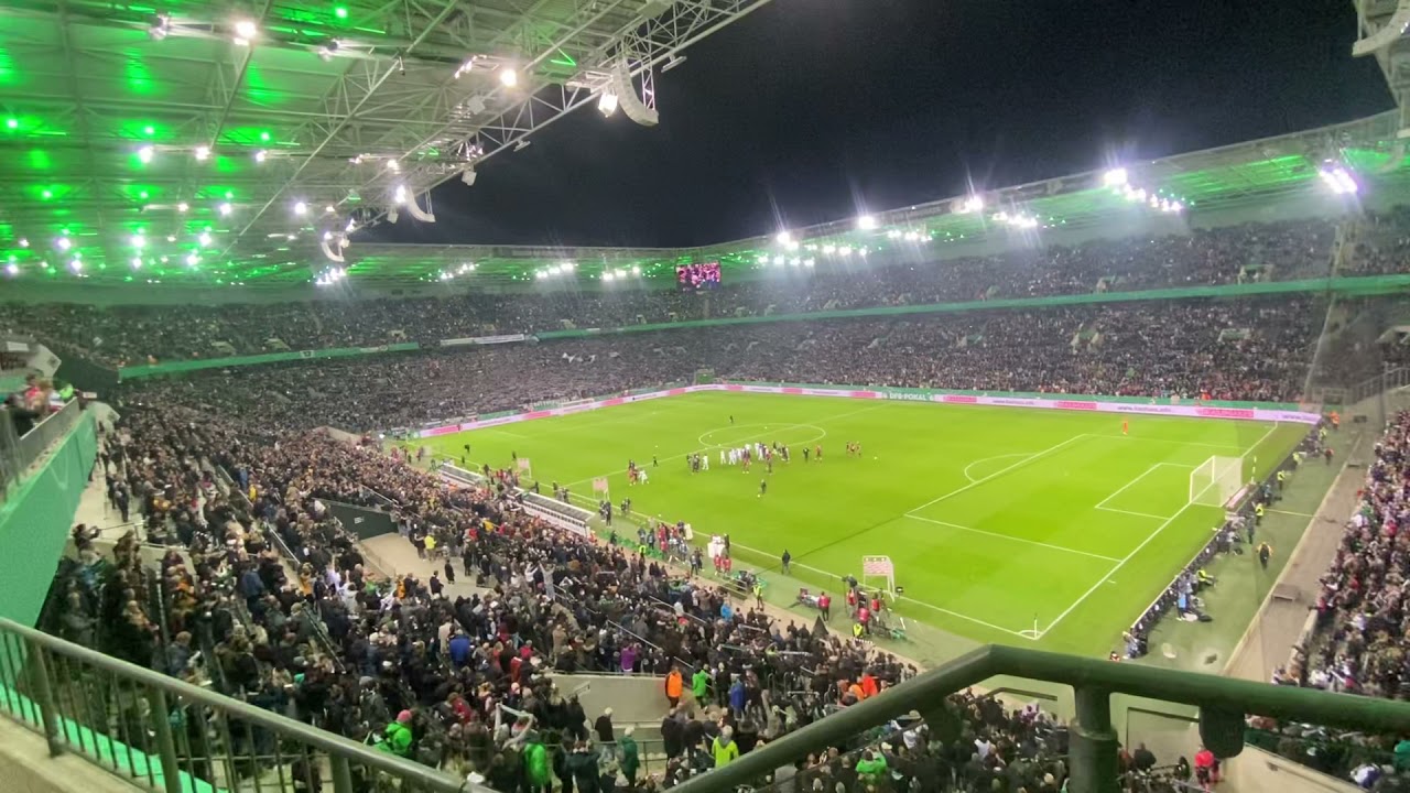 Borussia Park nach 5:0 gegen den FC Bayern im DFB-Pokal.Die Seele brennt Nordkurve.