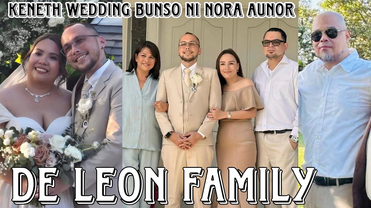 BUNSONG ANAK NI NORA AUNOR NA SI KENETH VILLAMAYOR IKINASAL NA LOTLOT, MATET, IAN AT KIKO PRESENT 