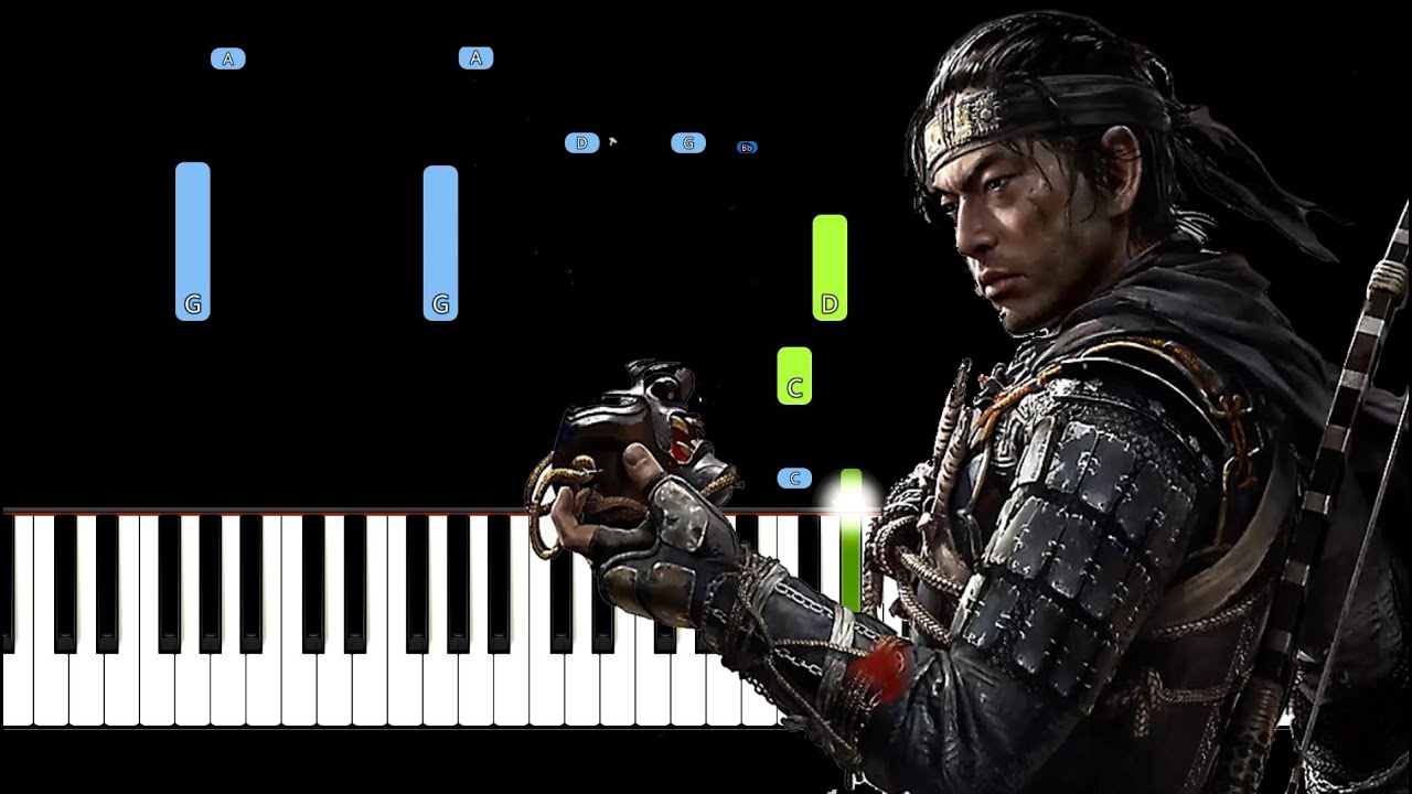 Ghost of Tsushima OST - Main Theme (The Way of the Ghost) Piano Tutorial