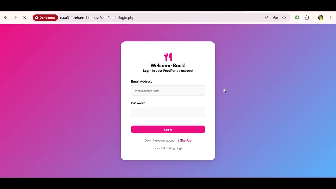 Task 23 / Book 03 / Foodpanda Clone Online Food Delivery Web Application