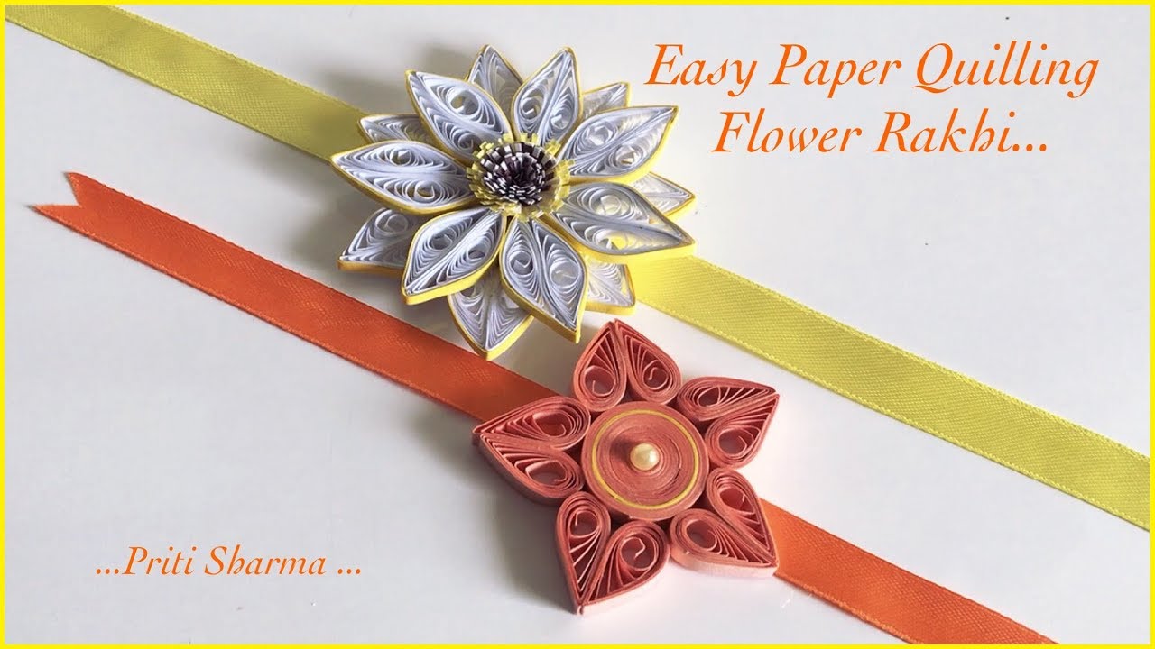 Paper Quilling Rakhi For Raksha Bandhan / DIY / Handmade Rakhi | Priti Sharma