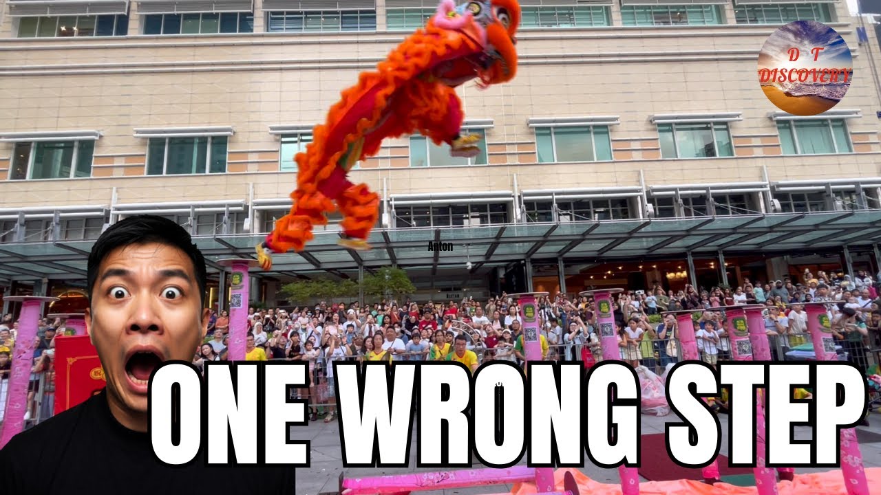 CRAZY Precision in This High Pole Lion Dance Performance