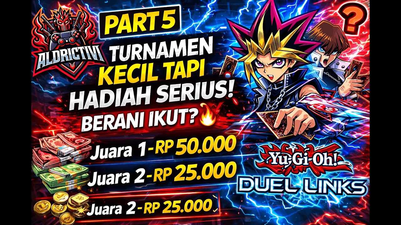 PART 5 – TURNAMEN KECIL TAPI HADIAH SERIUS! BERANI IKUT? 🔥 | Yu-Gi-Oh! Duel Links