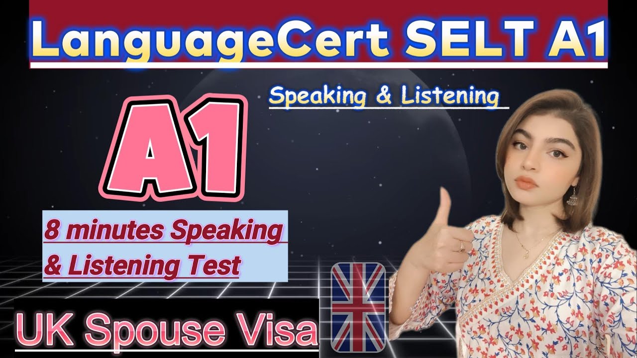 A1 UKVI  Languagecert Spouse Visa Test||Speaking & Listening|| ESOL International 8 minutes Test