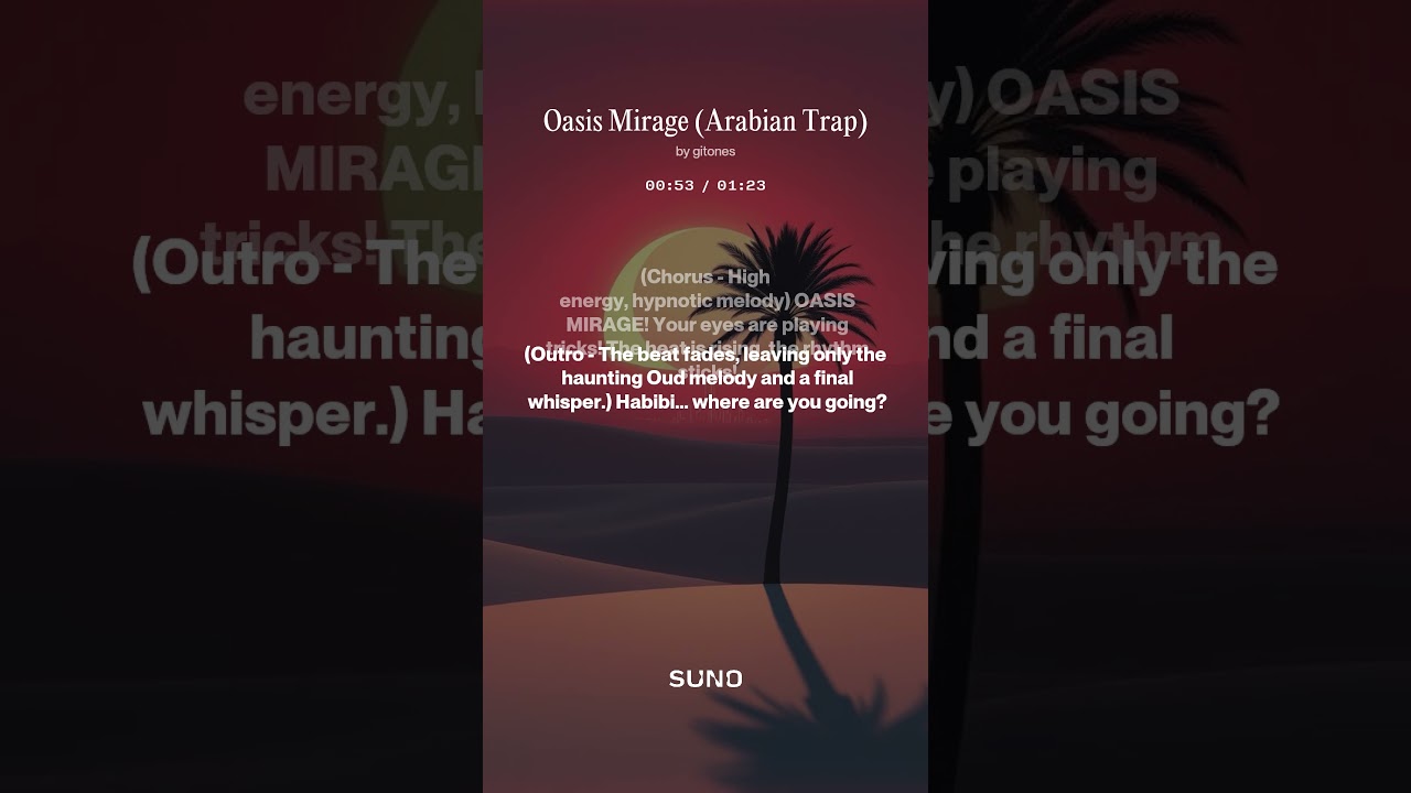 OASIS MIRAGE | Arabian Trap BANGER (Oud & Bass) | @GiTones A.I. Generated Music