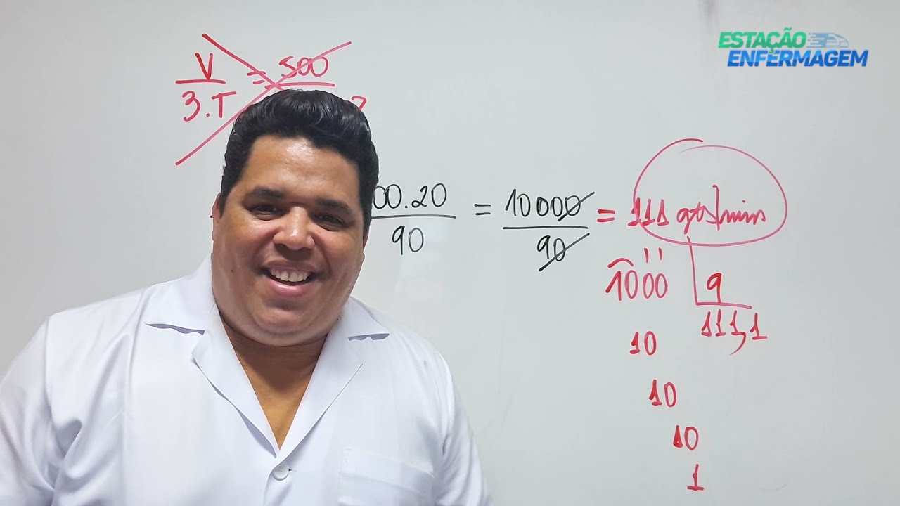 Cálculo de Gotejamento - transformando horas em minutos