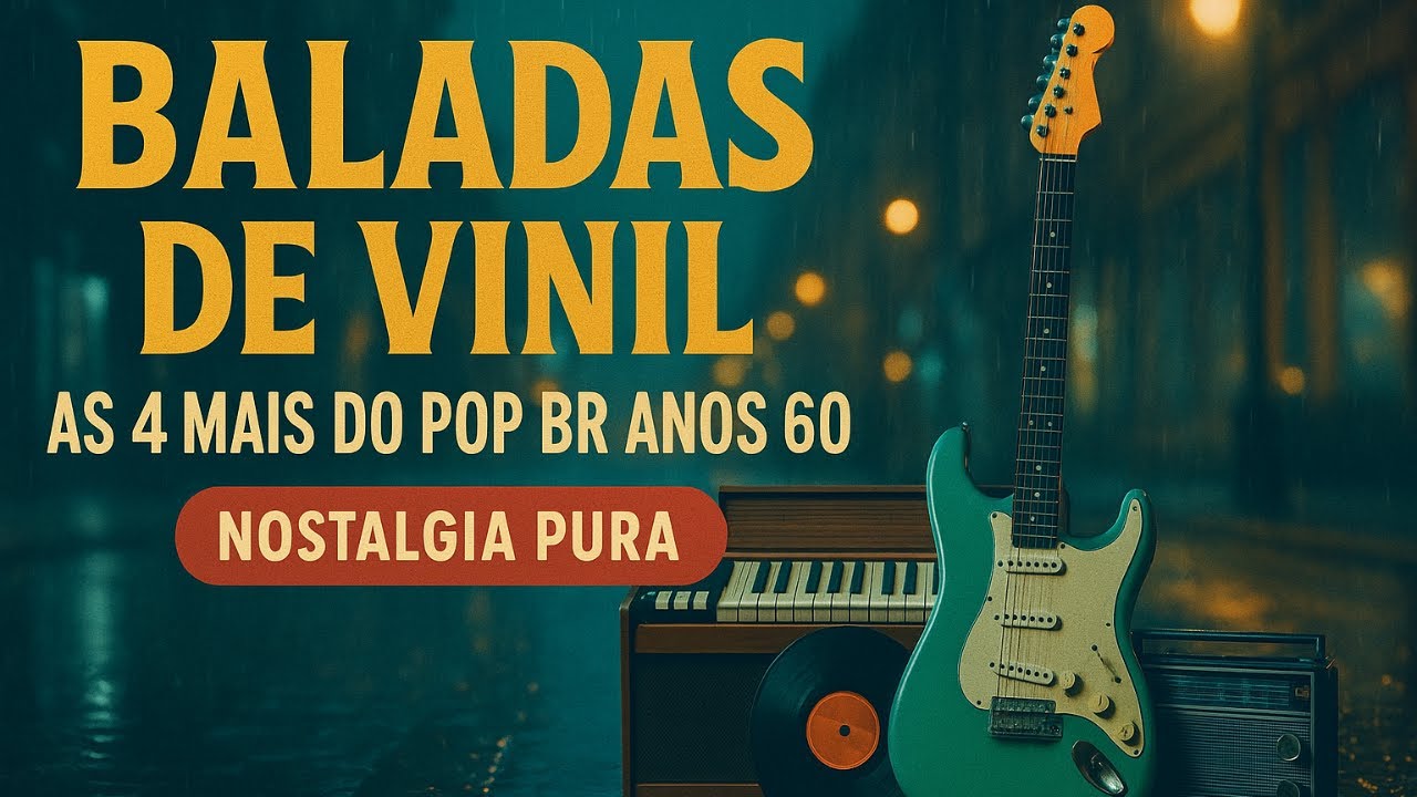 Baladas de Vinil As 4 Mais do Pop BR Anos 60 Nostalgia Pura.