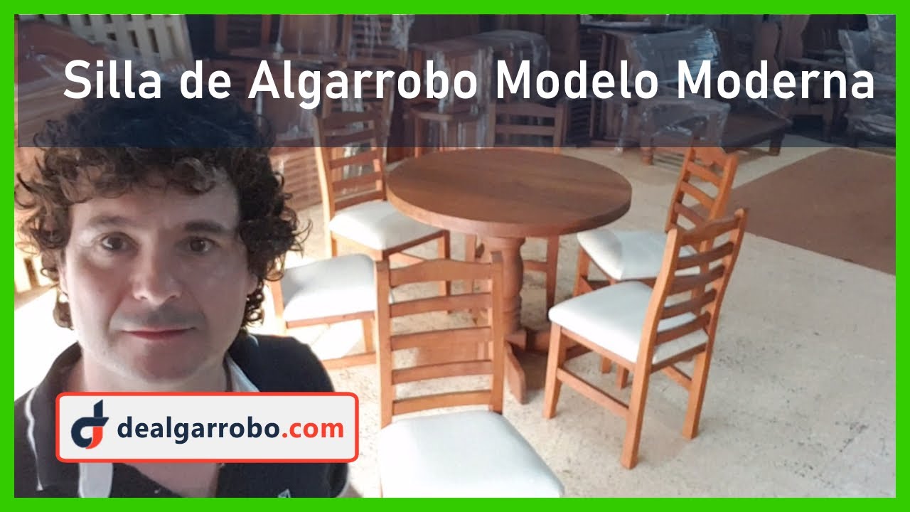 ⭐ Silla de Algarrobo Moderna Tapizada | dealgarrobo.com