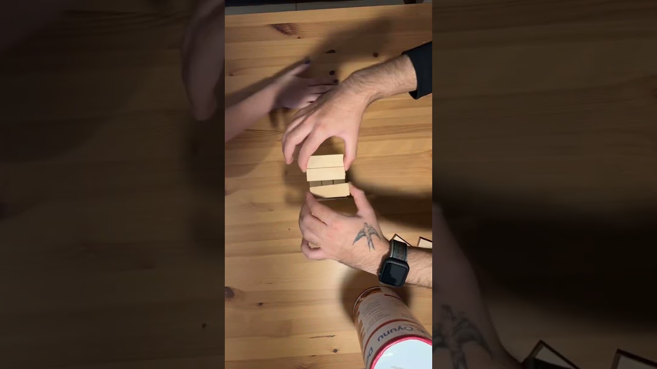 Jenga nasıl oynanır. #oyun #jenga #games