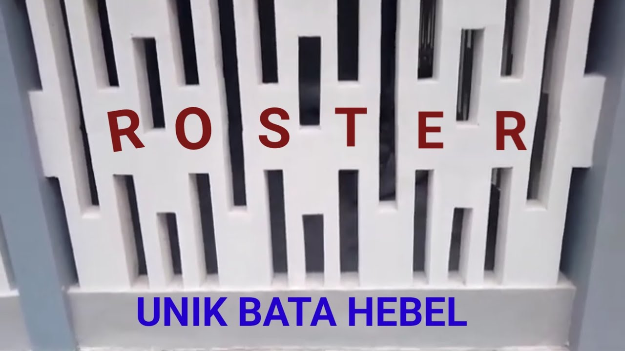 Cara Membuat Dan Pemasangan Roster Unik Dari Bata Hebel