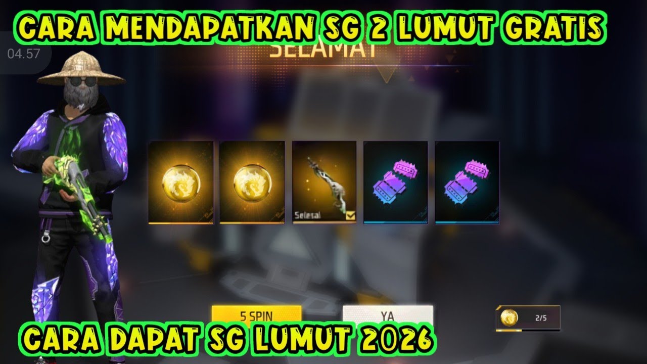 CARA MENDAPATKAN SG 2 LUMUT GRATIS TERBARU 2026 | SPIN SG LUMUT FF‼️