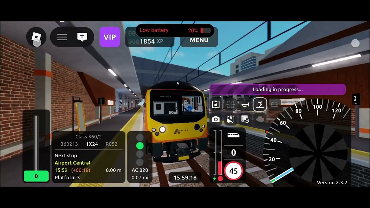 Roblox (HD) - SCR V2.3.2 - Class 360/2 - Airlink R052 stepford central To Terminal 2