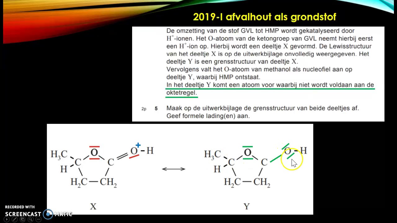 afvalhout als grondstof vwo examen scheikunde 2019