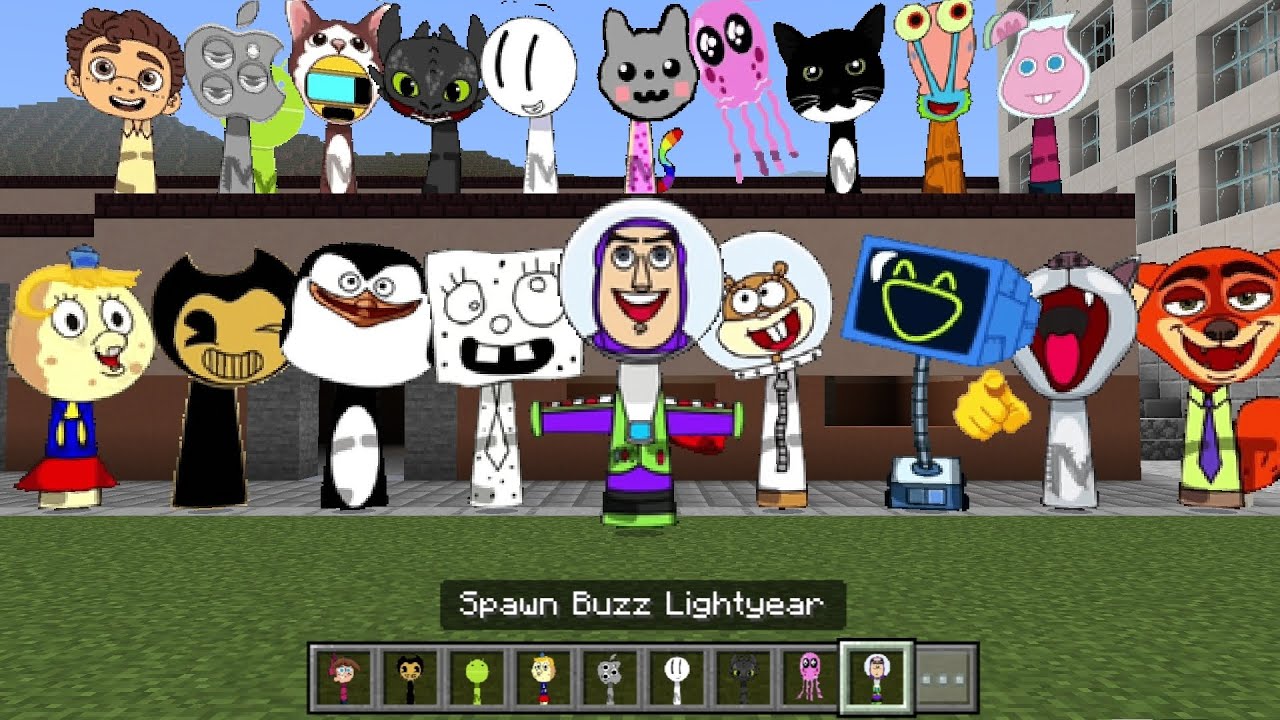 Sprunki OC Buzz Lightyear Added in Minecraft PE