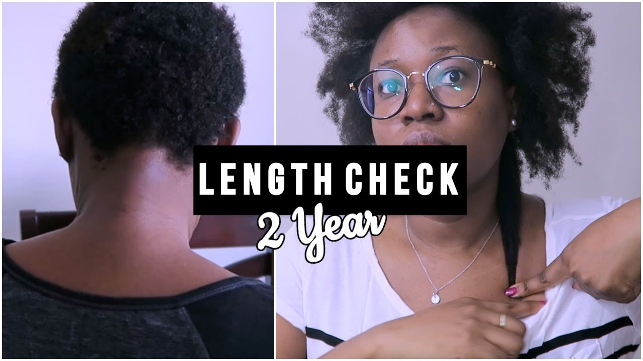 2 YEAR NATURAL HAIR LENGTH CHECK (4C NATURAL HAIR 2019) | hellotinashe