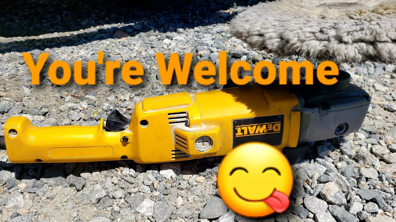 DeWalt, You're welcome! My journey to the DWP849X.. Have a boat? Get one. @dewalttv