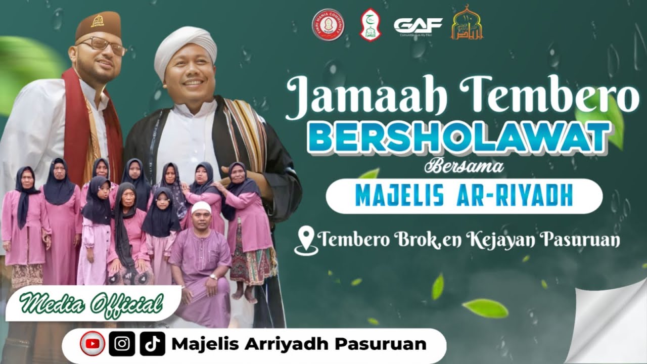 TEMEBERO  BERSHOLAWAT BERSAMA MAJELIS AR-RIYADH