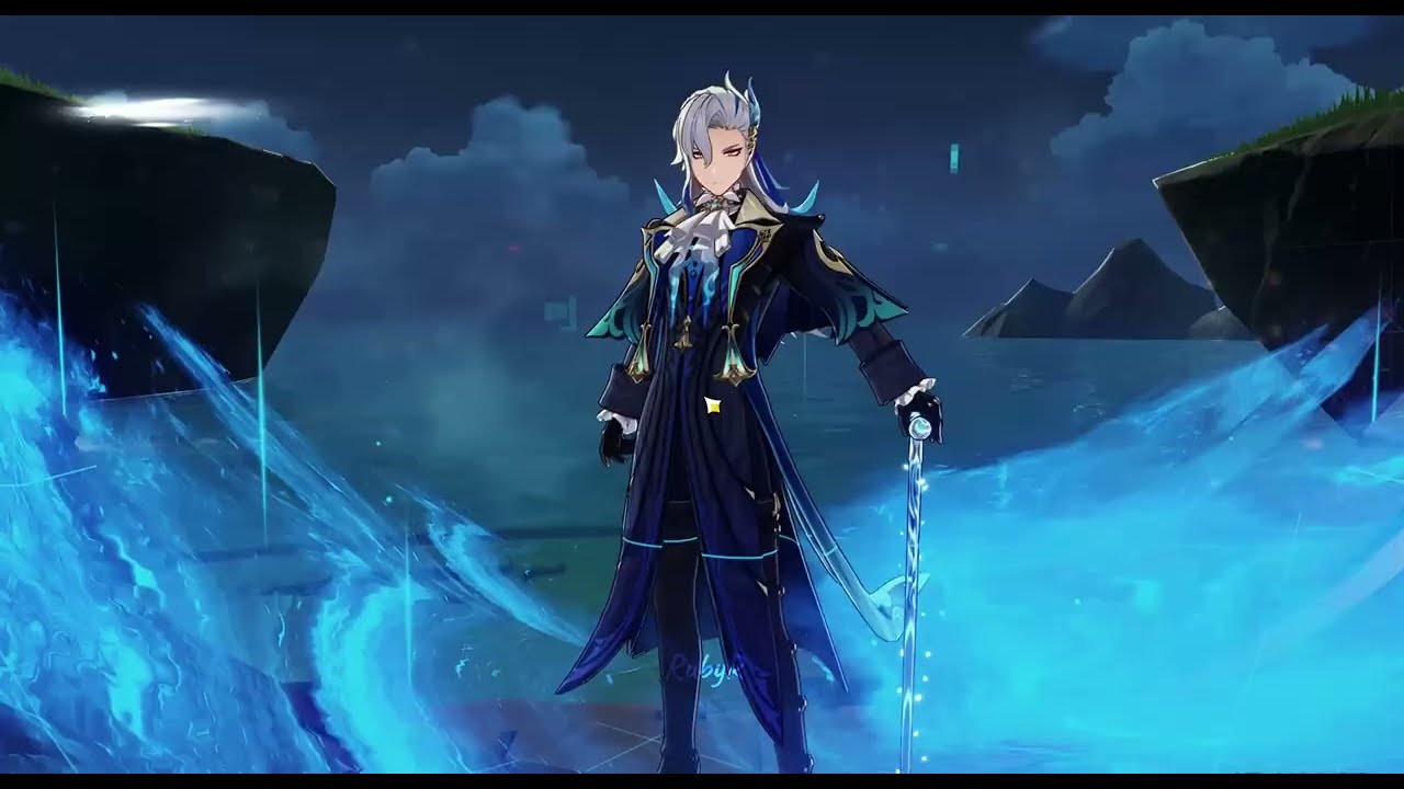【5.1 Abyss】C0 Neuvillette Top Half Continuous Speedrun 44s | Genshin Impact
