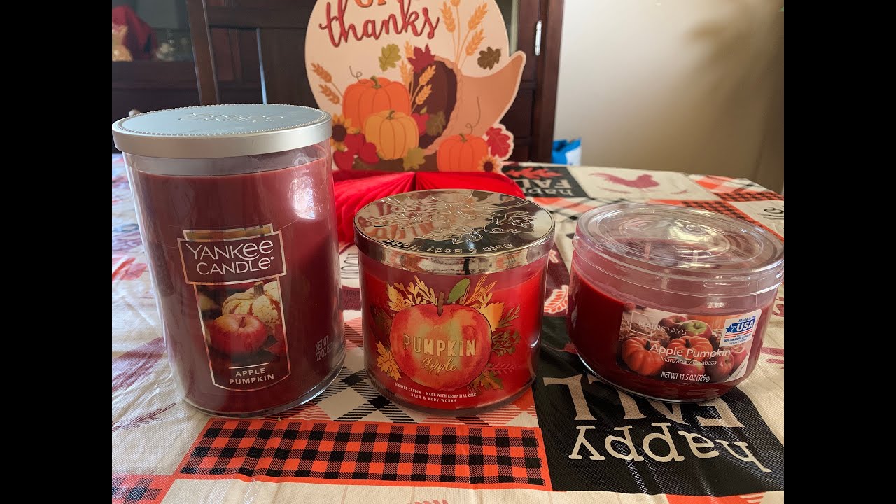 Battle of The Pumpkin Apples! Yankee vs BBW vs Mainstays | Whose Is Better?